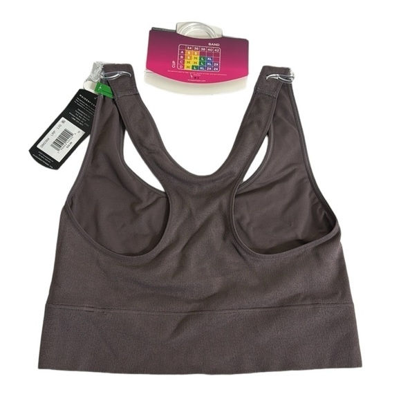 MAIDENFORM Seamless Lounge Tank Bra Large Sparrow (Purple Brown) NWT - Picture 4 of 12